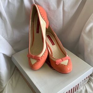 Bait Footwear peach and nude heels